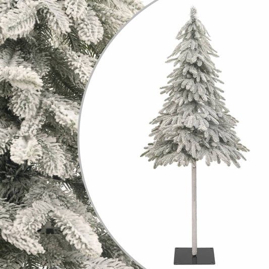 vidaXL Artificial Christmas Tree with Flocked Snow 210 cm