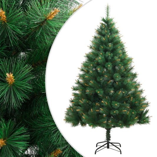 vidaXL Artificial Hinged Christmas Tree with Stand 240 cm