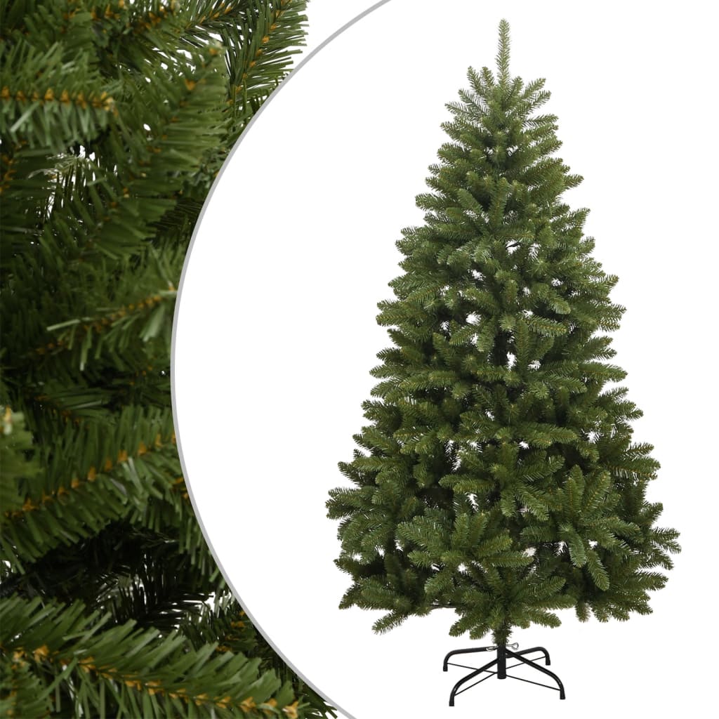 vidaXL Artificial Hinged Christmas Tree with Stand Green 270 cm