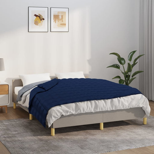 vidaXL Weighted Blanket Blue 150x200 cm 7 kg Fabric