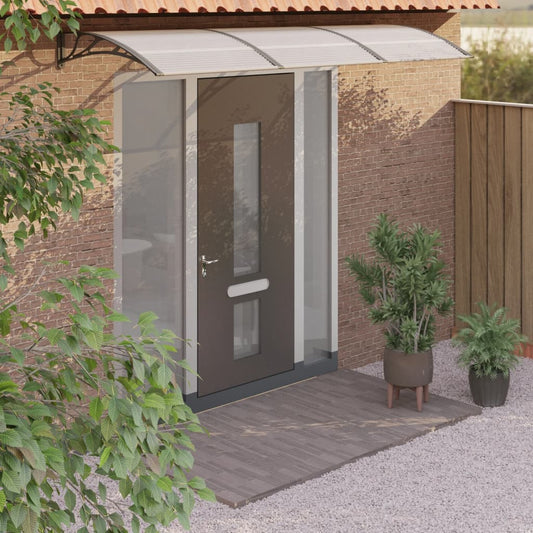 vidaXL Door Canopy Black 300x100 cm Polycarbonate