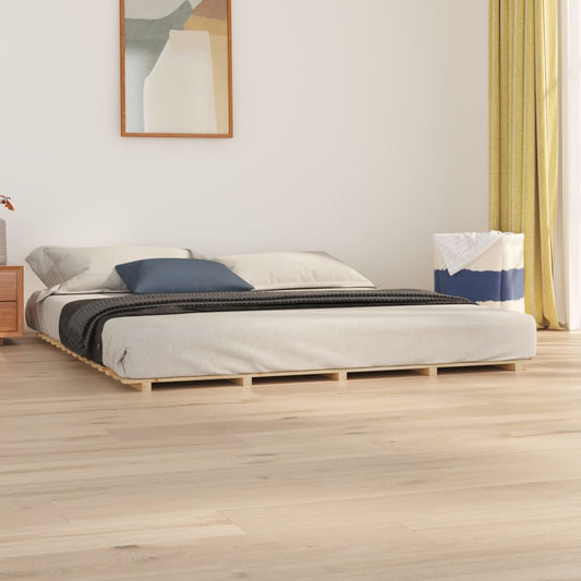 vidaXL Bed Frame 180x200 cm 6FT Super King Solid Wood Pine