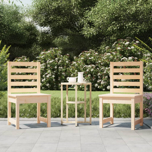 vidaXL Garden Chairs 2 pcs 40.5x48x91.5 cm Solid Wood Pine