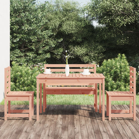 vidaXL 4 Piece Garden Dining Set Solid Wood Douglas