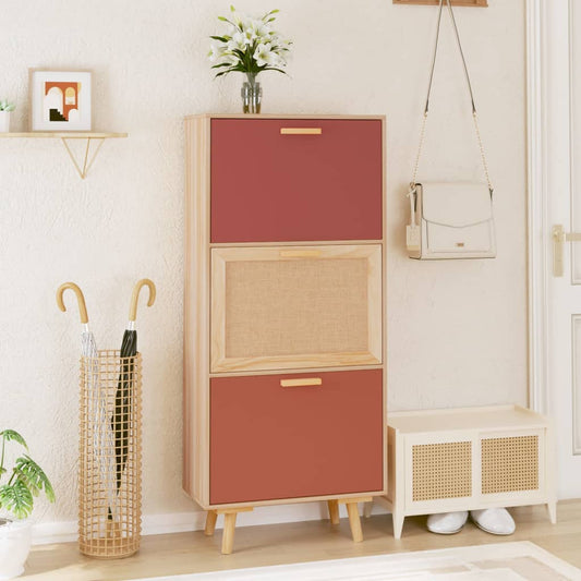 vidaXL Shoe Cabinet 52x25x120 cm Engineered Wood