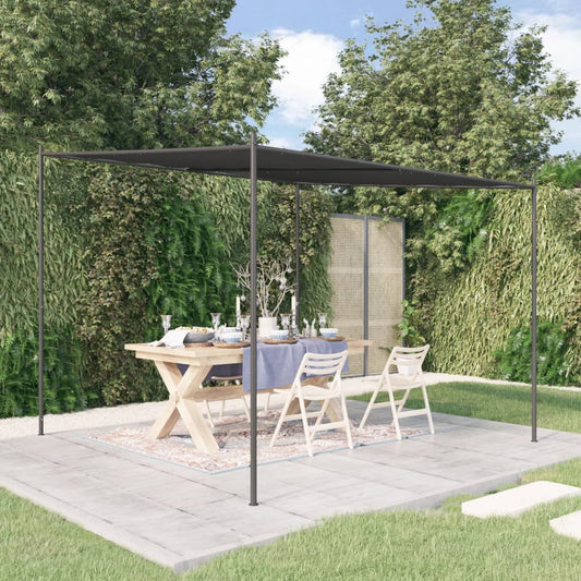 vidaXL Gazebo Anthracite 3x3 m 180 g/mŒ_ Fabric and Steel