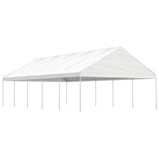 vidaXL Gazebo with Roof White 11.15x5.88x3.75 m Polyethylene