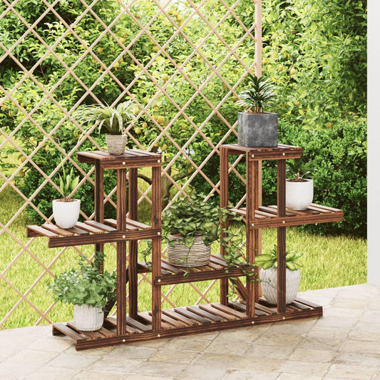vidaXL Flower Stand 110x25x73 cm Solid Wood Fir