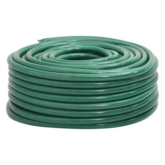 vidaXL Garden Hose Green 1.3" 30 m PVC