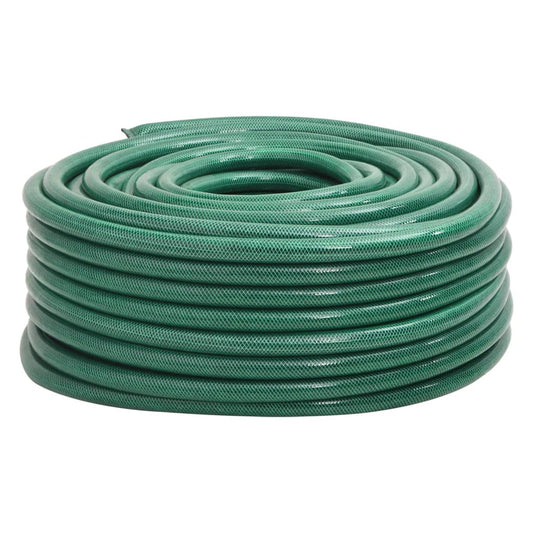 vidaXL Garden Hose Green 1.3" 100 m PVC
