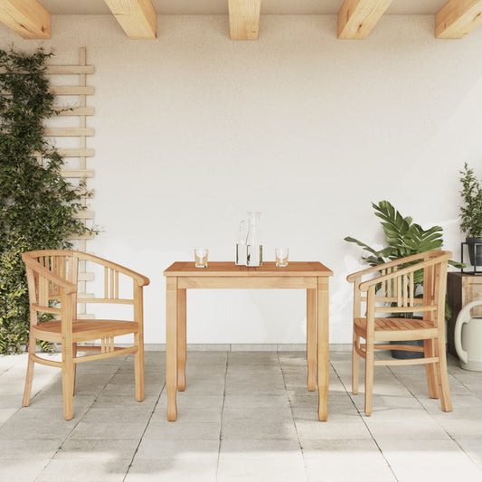 vidaXL 3 Piece Garden Dining Set Solid Wood Teak
