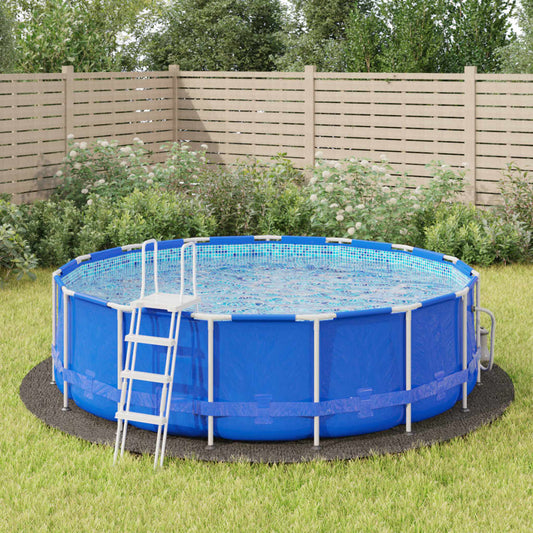 vidaXL Pool Ground Cloth Light Grey íÖ428 cm Polyester Geotextile