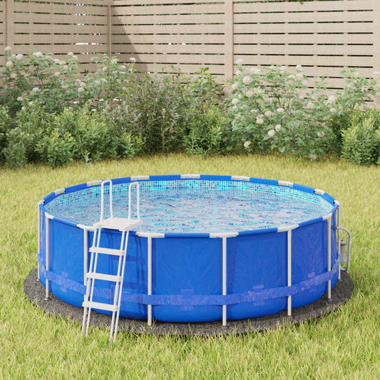 vidaXL Pool Ground Cloth Light Grey íÖ244 cm Polyester Geotextile