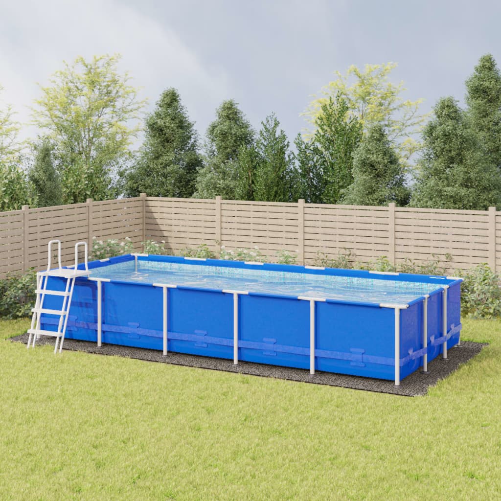 vidaXL Pool Ground Cloth Light Grey 999x500 cm Polyester Geotextile