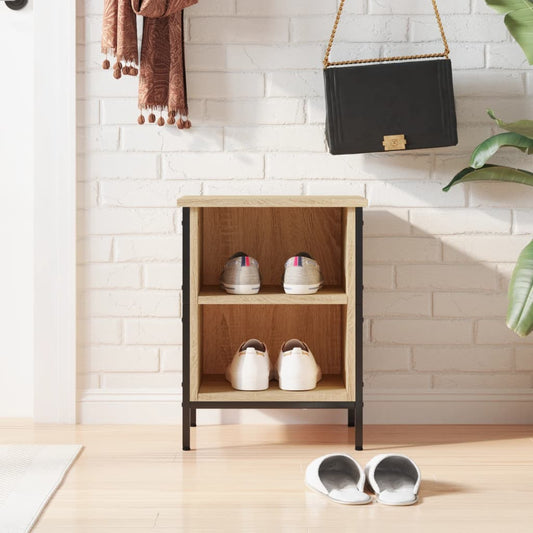 vidaXL Shoe Cabinet Sonoma Oak 38x35x50 cm Engineered Wood