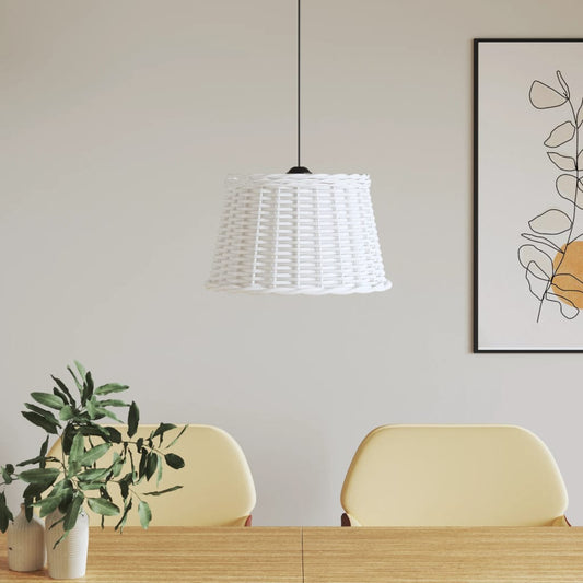 vidaXL Ceiling Lamp Shade White íÖ45x28 cm Wicker
