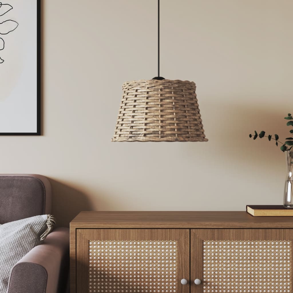 vidaXL Ceiling Lamp Shade Brown íÖ38x23 cm Wicker