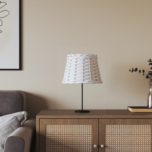 vidaXL Lamp Shade White íÖ20x15 cm Wicker
