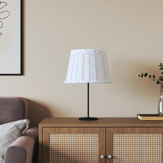 vidaXL Lamp Shade White íÖ30x20 cm Wicker