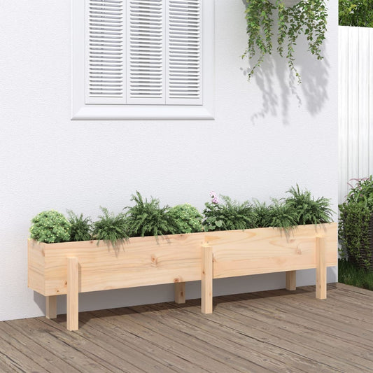vidaXL Garden Raised Bed 160x30x38 cm Solid Wood Pine