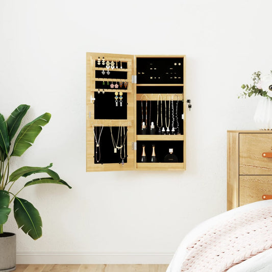 vidaXL Mirror Jewellery Cabinet Wall Mounted 30x8.5x67 cm