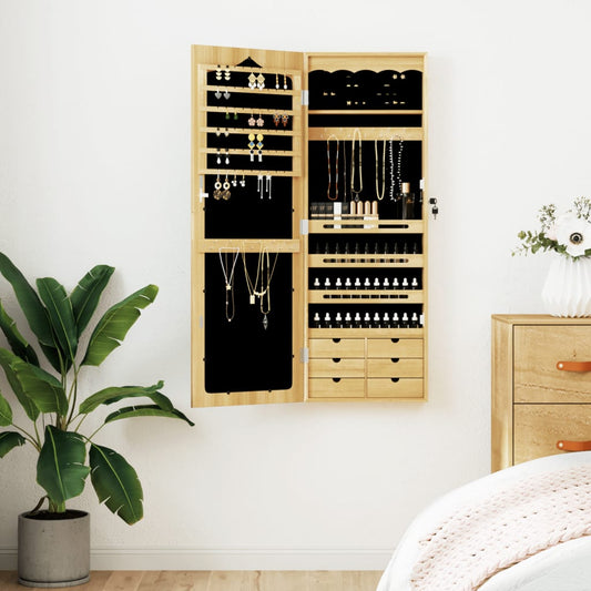 vidaXL Mirror Jewellery Cabinet Wall Mounted 37.5x10x106 cm