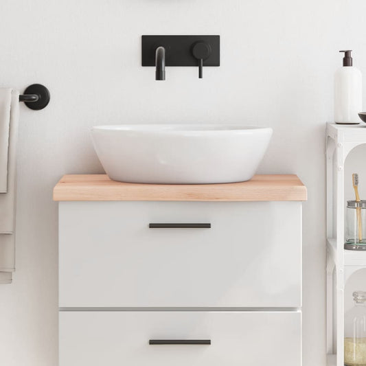 vidaXL Bathroom Countertop 60x40x(2-4) cm Untreated Solid Wood