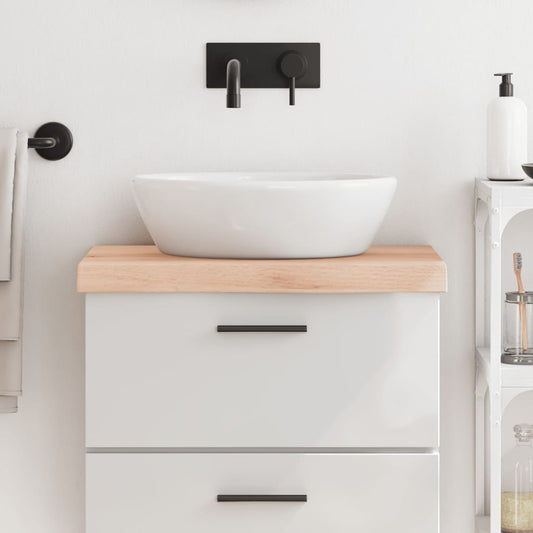 vidaXL Bathroom Countertop 60x40x(2-6) cm Untreated Solid Wood