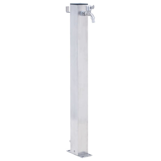 vidaXL Garden Water Column 60 cm Stainless Steel Square