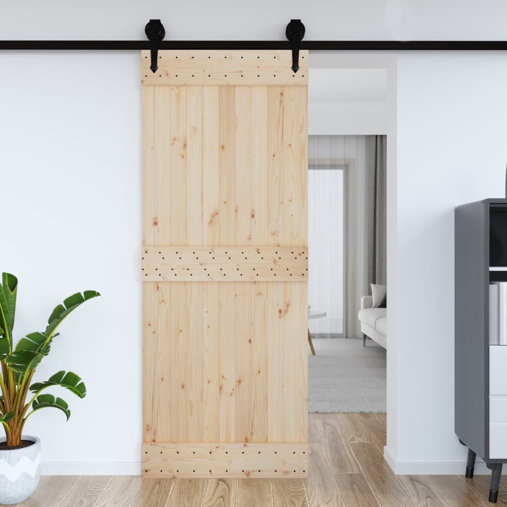 vidaXL Door NARVIK 90x210 cm Solid Wood Pine