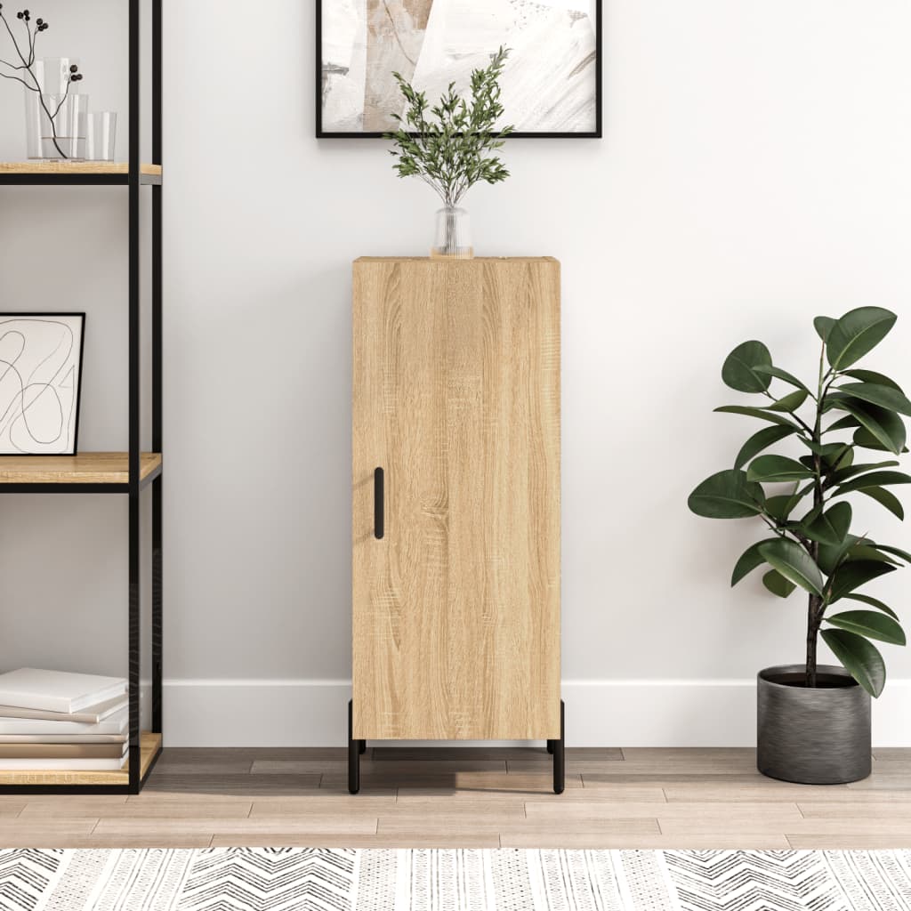 vidaXL Sideboard Sonoma Oak 34.5x34x90 cm Engineered Wood