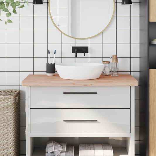 vidaXL Bathroom Countertop 100x60x4 cm Solid Wood Beech