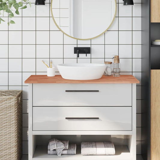 vidaXL Bathroom Countertop 100x60x1.5 cm Solid Wood Beech