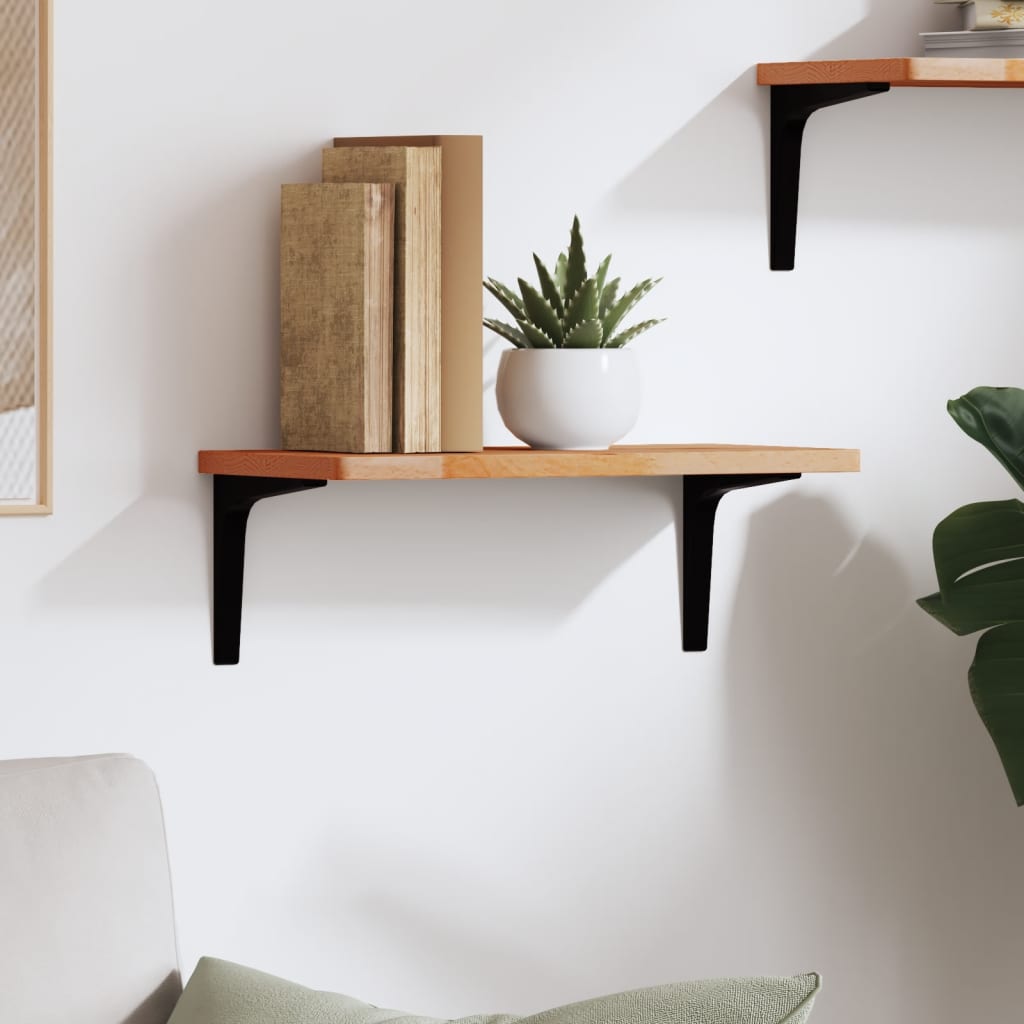 vidaXL Wall Shelf 40x20x1.5 cm Solid Wood Beech