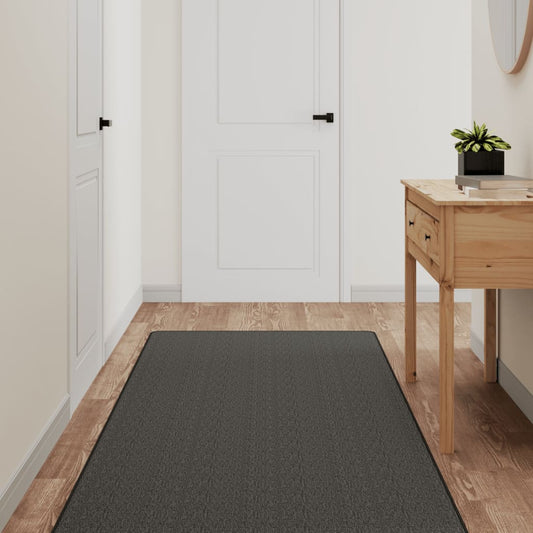 vidaXL Carpet Runner Sisal Look Anthracite 80x400 cm