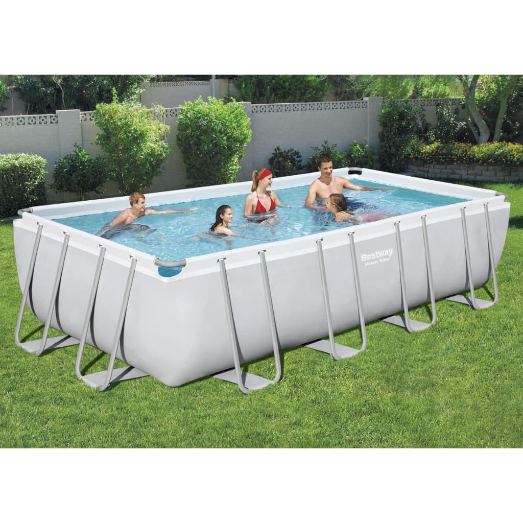 Bestway Power Steel Swimming Pool Set Rectangular 549x274x122 cm