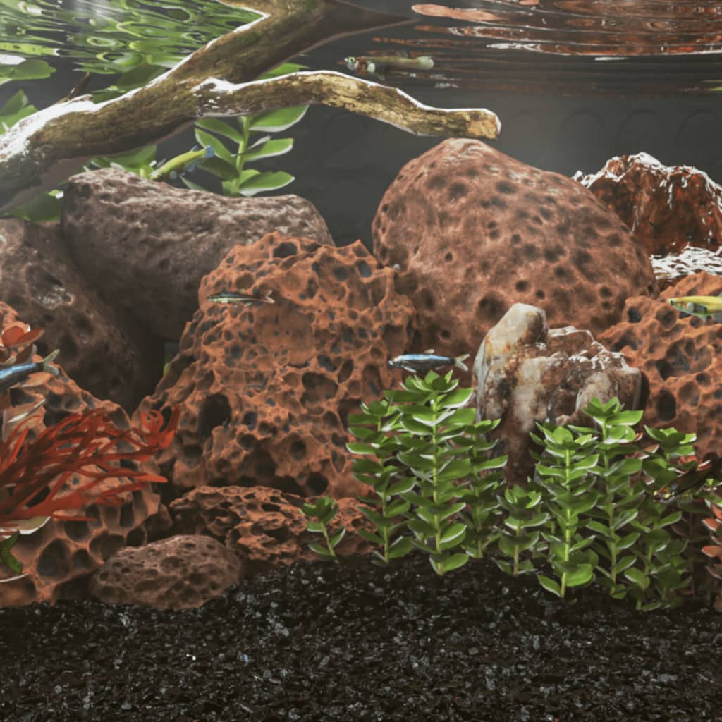 vidaXL Volcanic Rocks 10 kg Red 10-30 cm