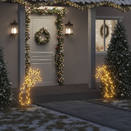 vidaXL Christmas Light Decoration with Spikes Meteor 115 LEDs 89 cm