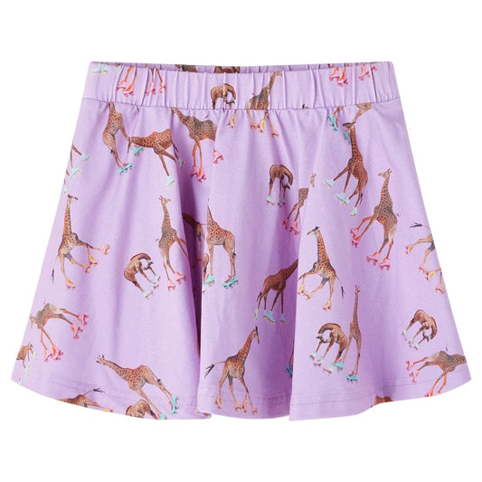 Kids' Skirt Giraffe Print Lila 92