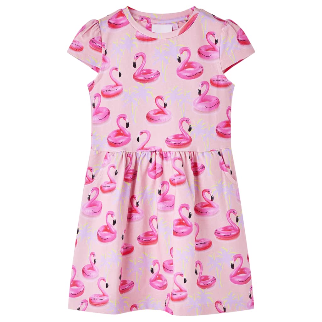 Kids' Dress Flamingo Swim Ring Print Light Pink 104
