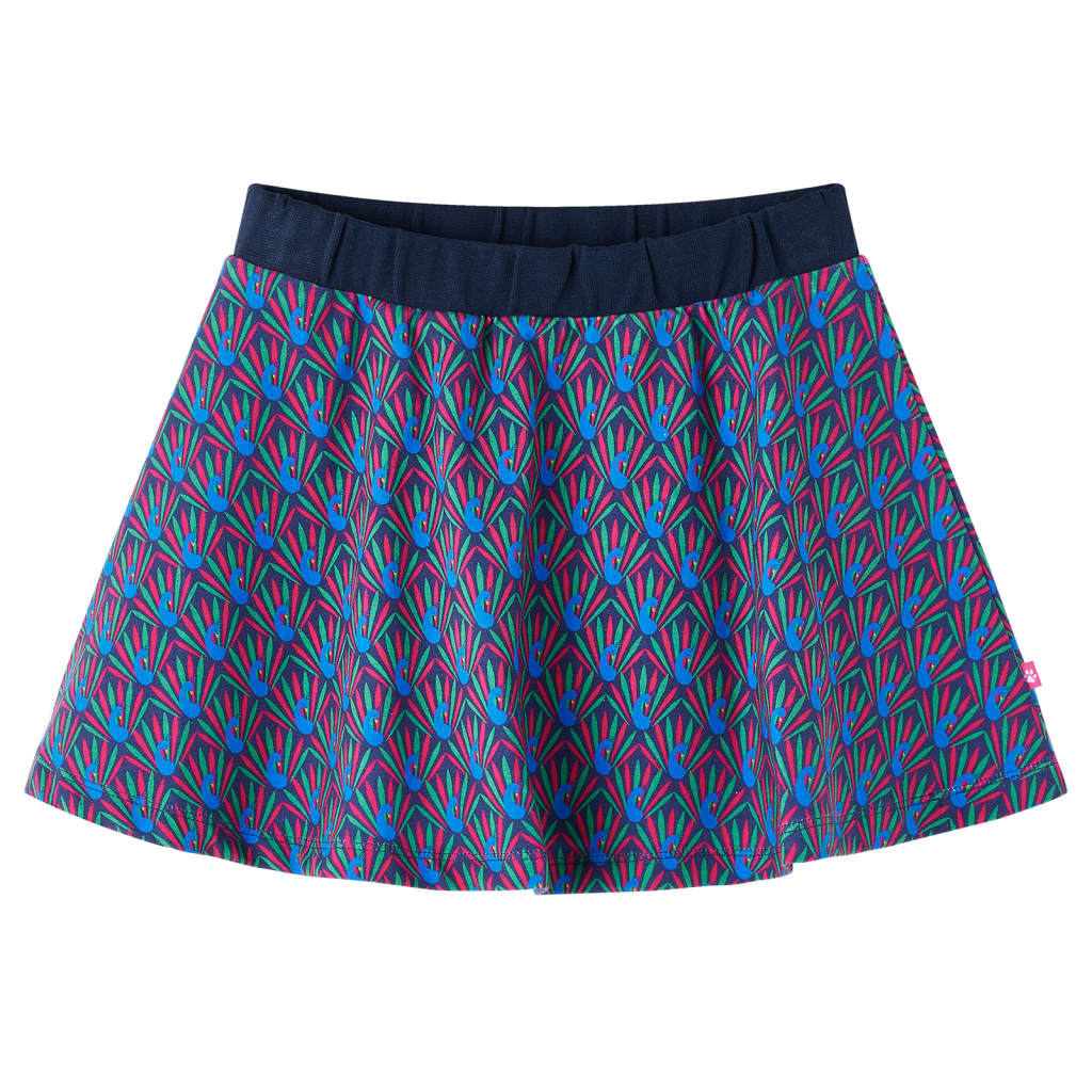 Kids' Skirt Peacock Print Navy 116