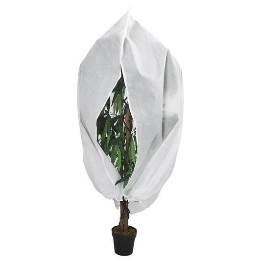 vidaXL Plant Fleece Cover with Zip 70 g/m² 3.93x3.5 m