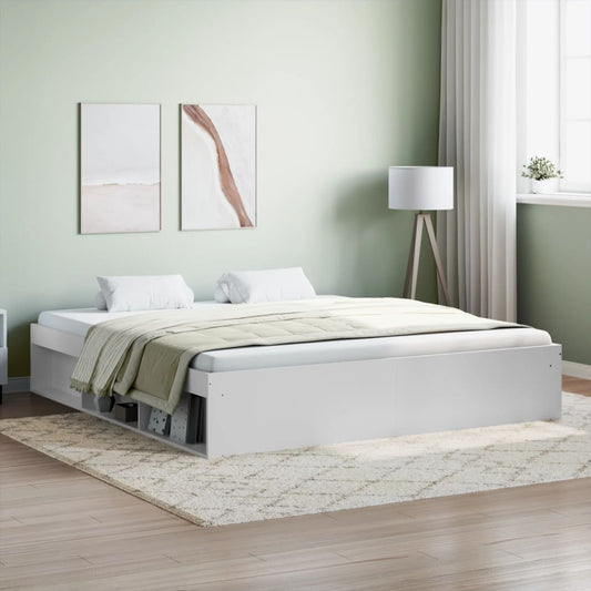 vidaXL Bed Frame White 180x200 cm Super King Size