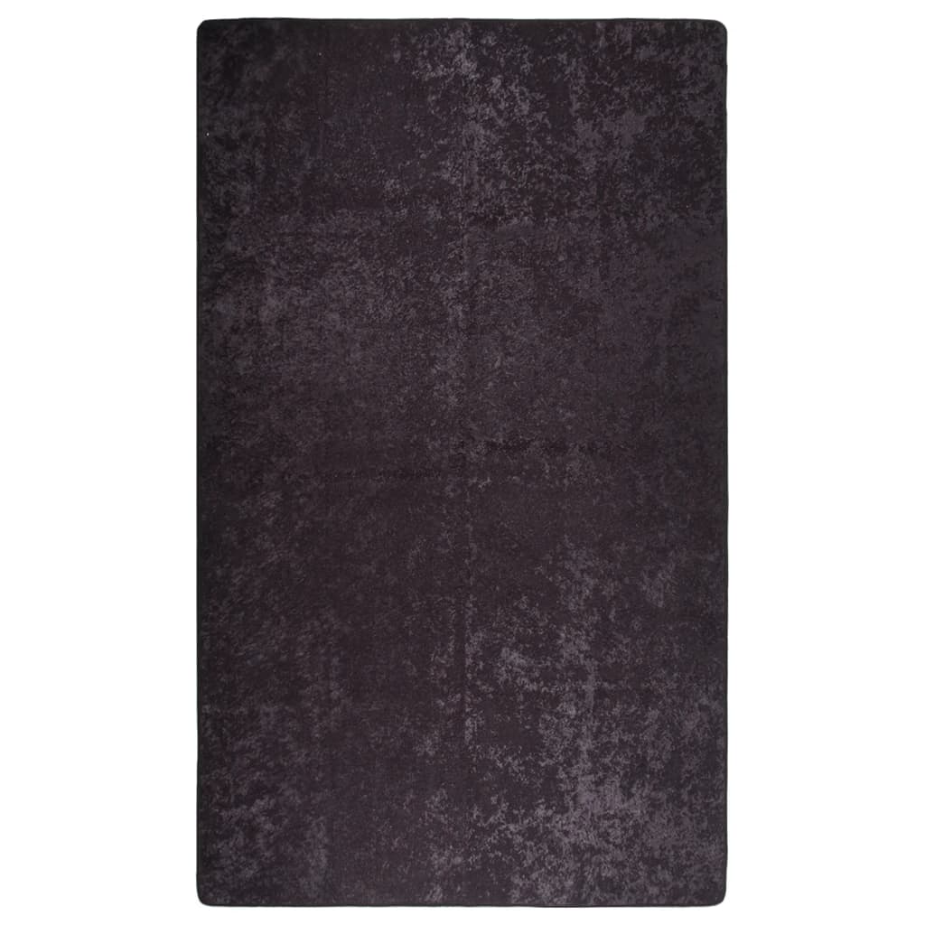 vidaXL Rug Washable Anthracite 120x170 cm Anti Slip