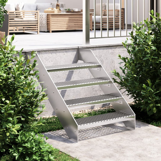 vidaXL Grate Step 70x24x7 cm Galvanised Steel
