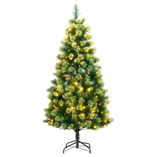vidaXL Artificial Hinged Christmas Tree 300 LEDs 240 cm